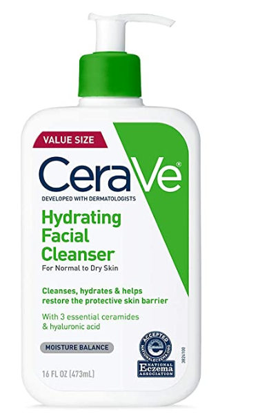 CeraVe Hydrating Face Wash | 16 Ounce | Daily Facial Cleanser for Dry Skin | Fragrance-Free