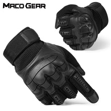 Load image into Gallery viewer, Touch Screen Hard Knuckle Tactical Gloves PU Leather Army Military Combat Airsoft Outdoor Sport Cycling Paintball Hunting Swat
